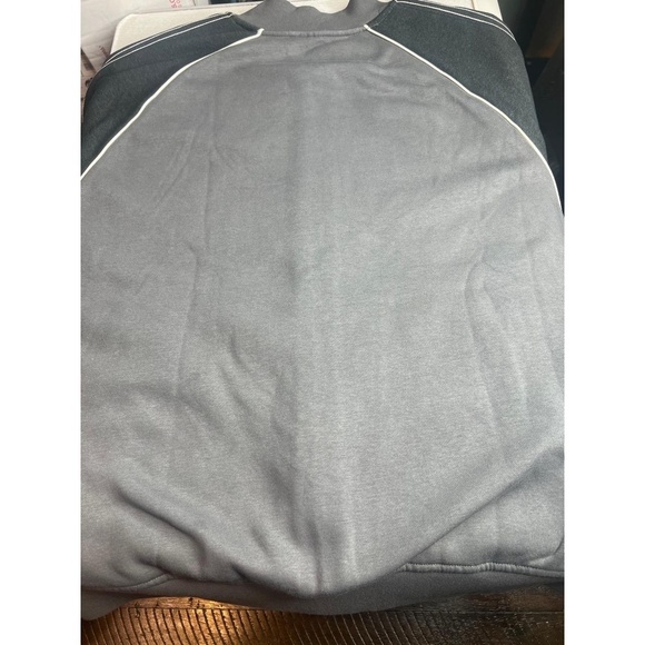 Adidas Track Jacket Mens Size S Grey White Fleece SST Bomber Full Zip Sporty Ret - Picture 5 of 6